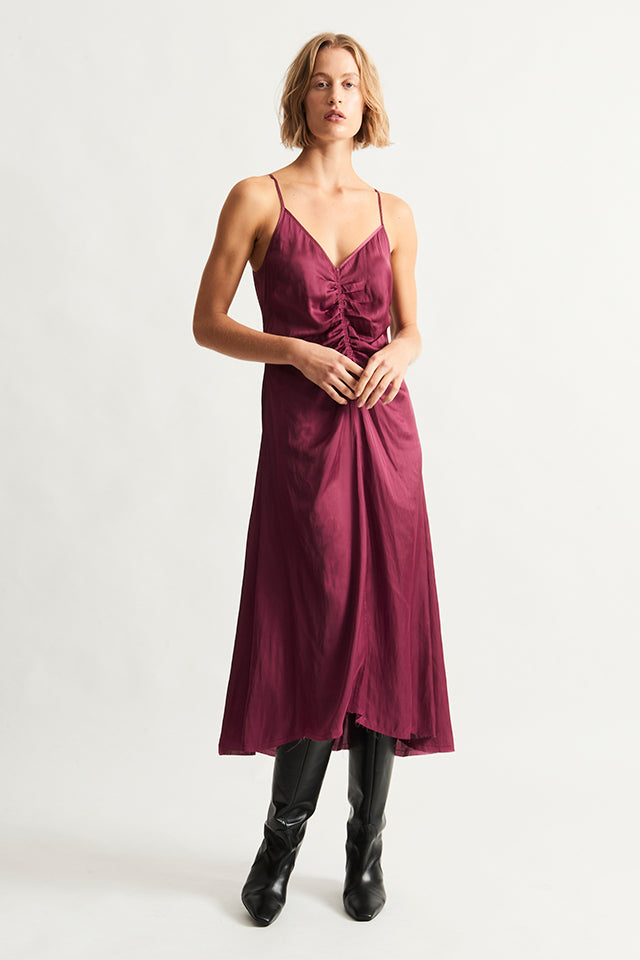 Raquel Allegra Perfect Bias Silk Velvet Tank in Purple cheapest Cloud Size 1 Retail $395