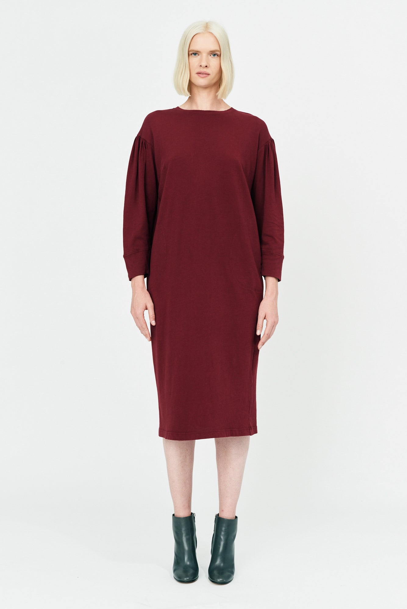 Sienna Classic Jersey Simone Sleeve Dress Full Front View