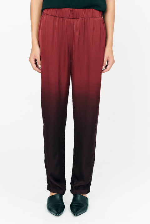 Sienna Gradient Ghost Ranch Matte Satin Fez Pant Front Close-Up View   View 3 