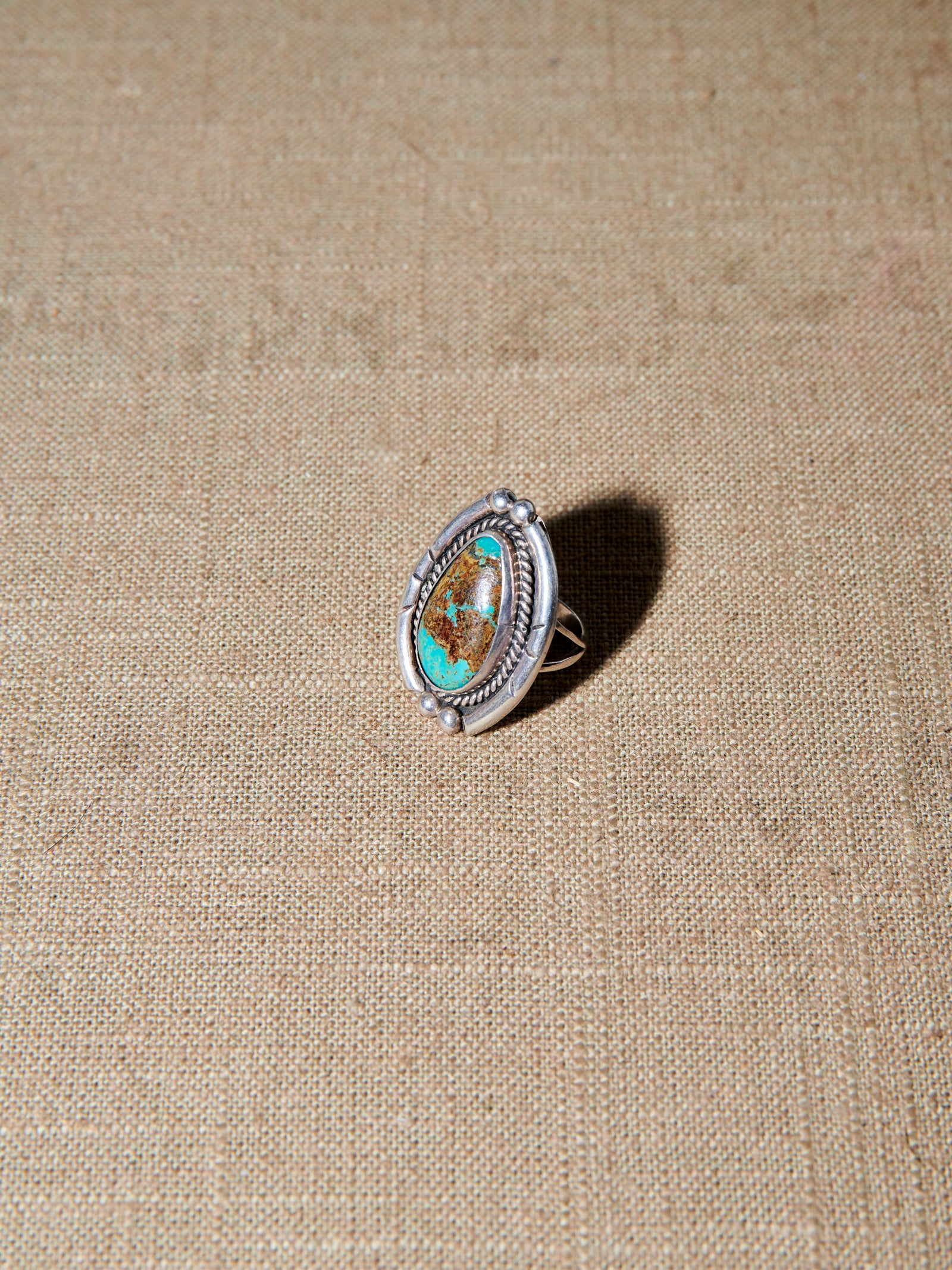 Turquoise Ring Top Close-up Unworn View