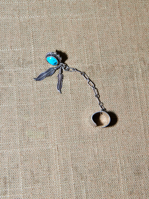 Turquoise Earring And Cuff Top Close-up Unworn View   View 2 