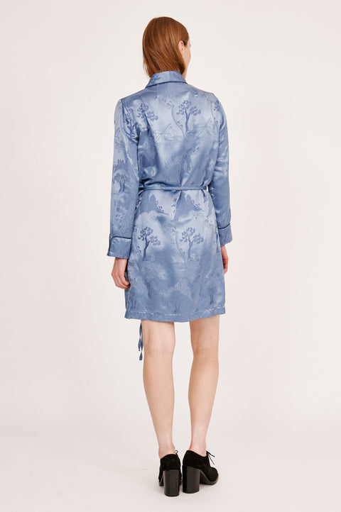 GINIA Silk Wrap Robe | Bloomingdale's