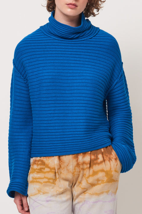 Klein Blue Pema Pullover RA-SWEATER ARCHIVE-FALL1'23      View 2 