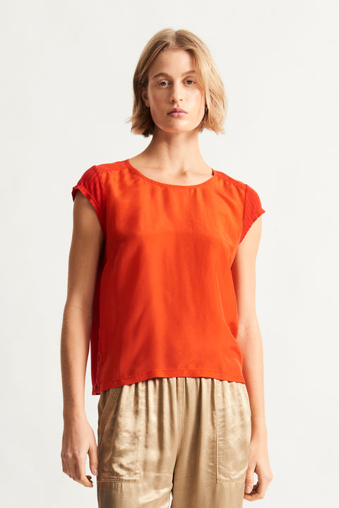 Silk Tomato Darcey Tee