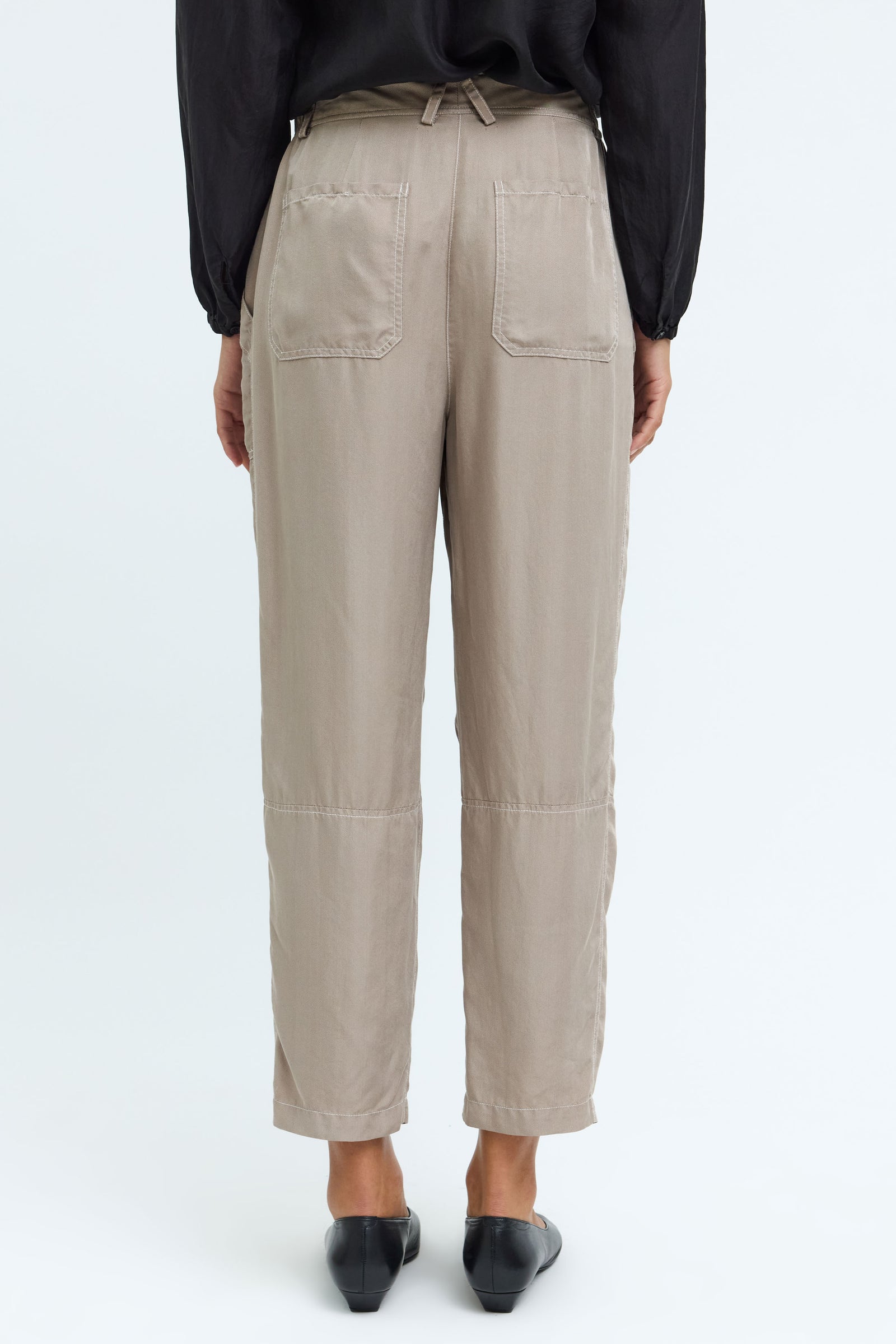 Silk Dark Taupe Torrey Pant