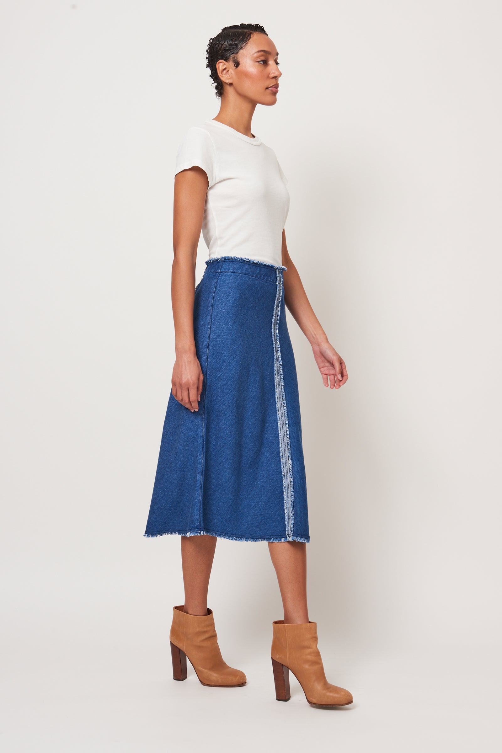 Washed Indigo Aurora Skirt RA-Skirt LASTCHANCE-FALL1'23   