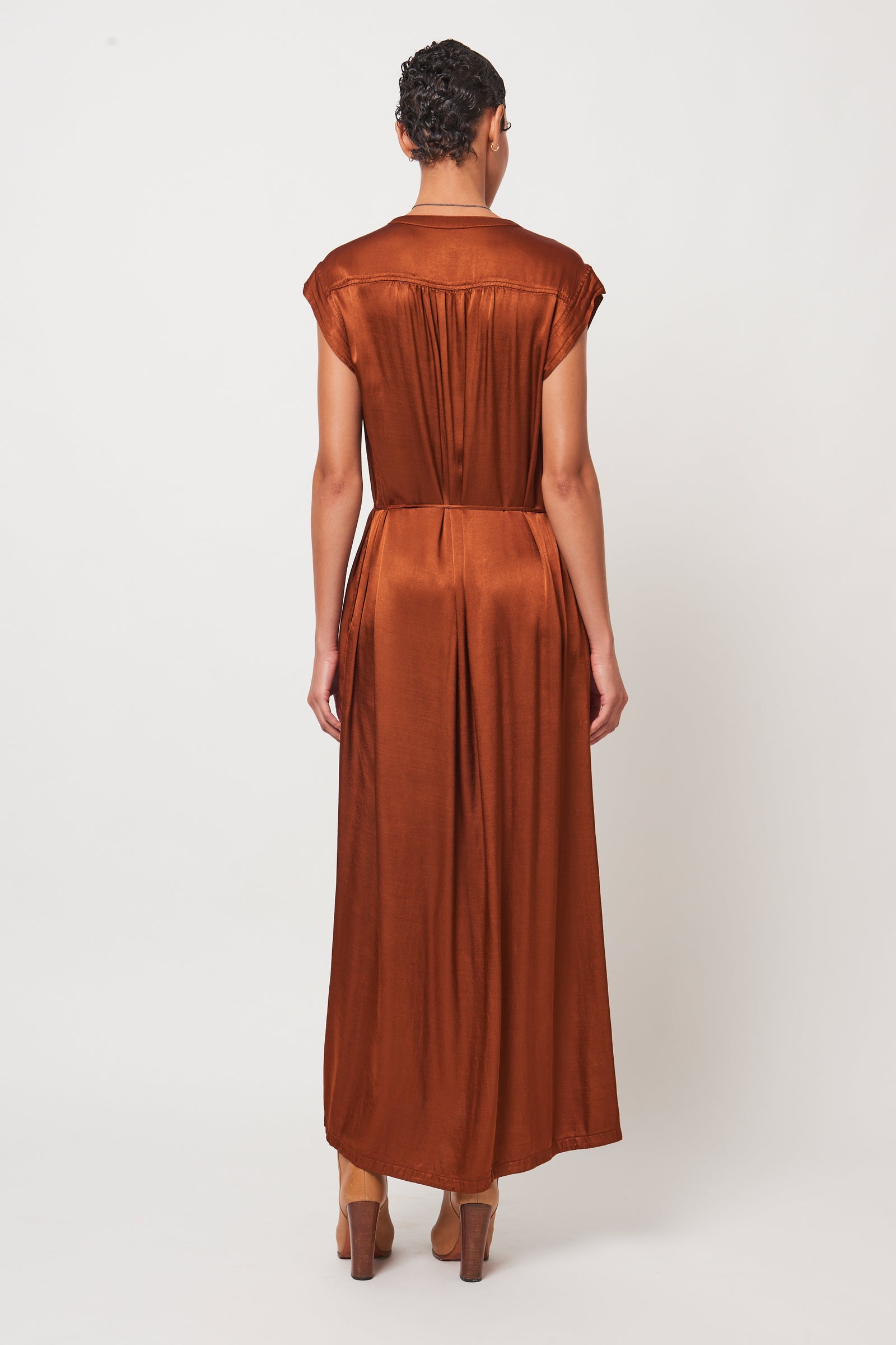 Cognac Violet Maxi Dress RA- DRESS ARCHIVE-FALL1'23   