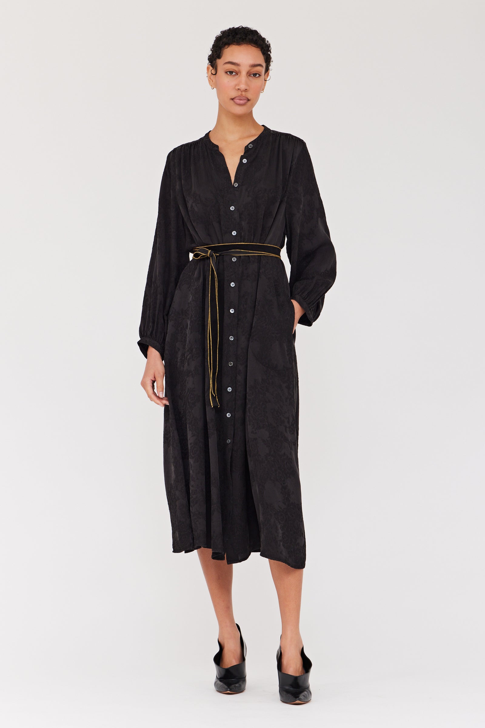 Ankle Length Midi Dress - Buy Black Rayon Midi Dress Online