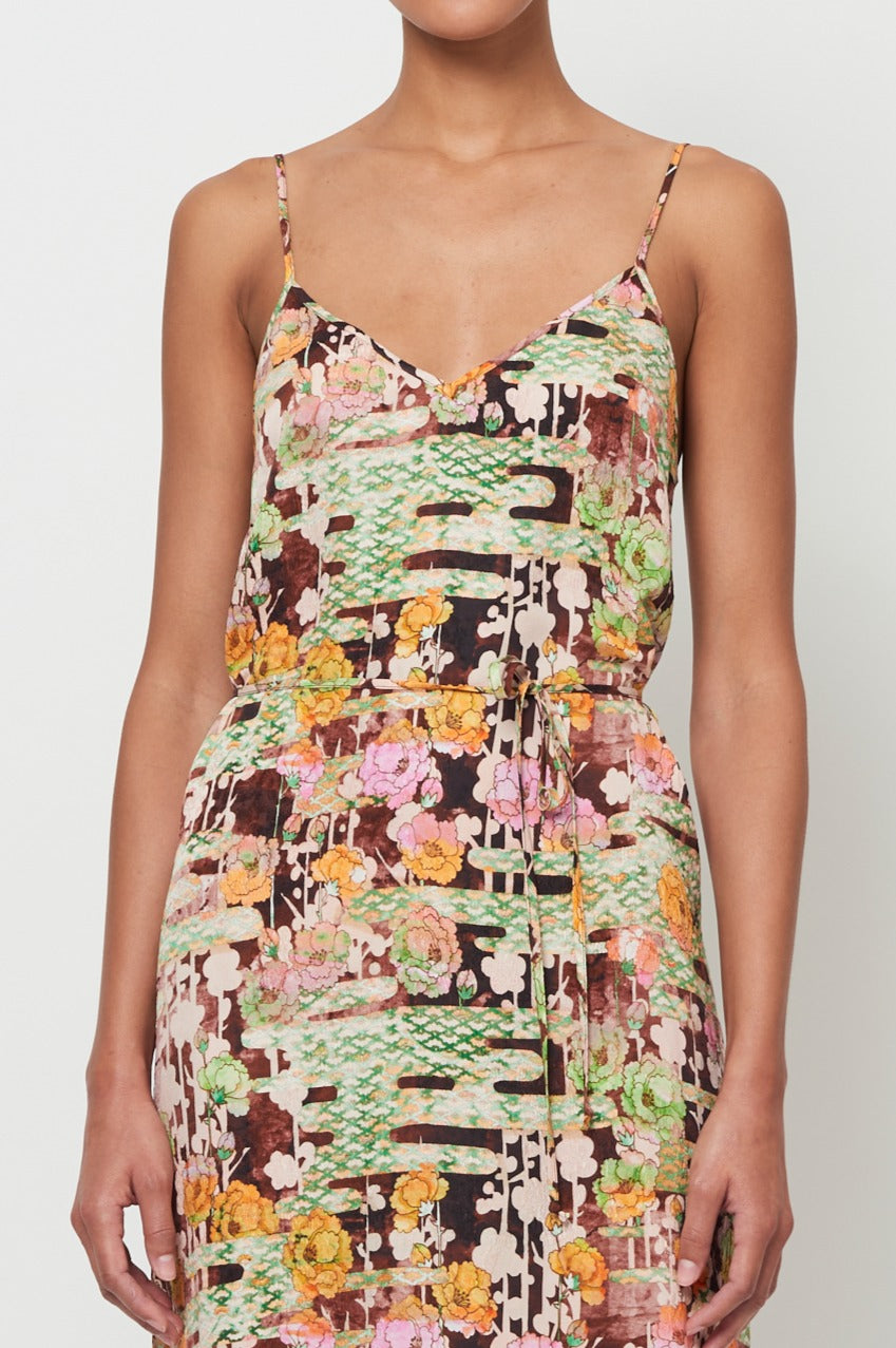 Ember Floral Lily Midi Slip – Raquel Allegra