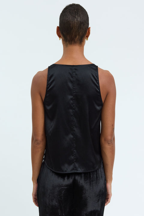 Velvet Black Koda Tank Top View 3