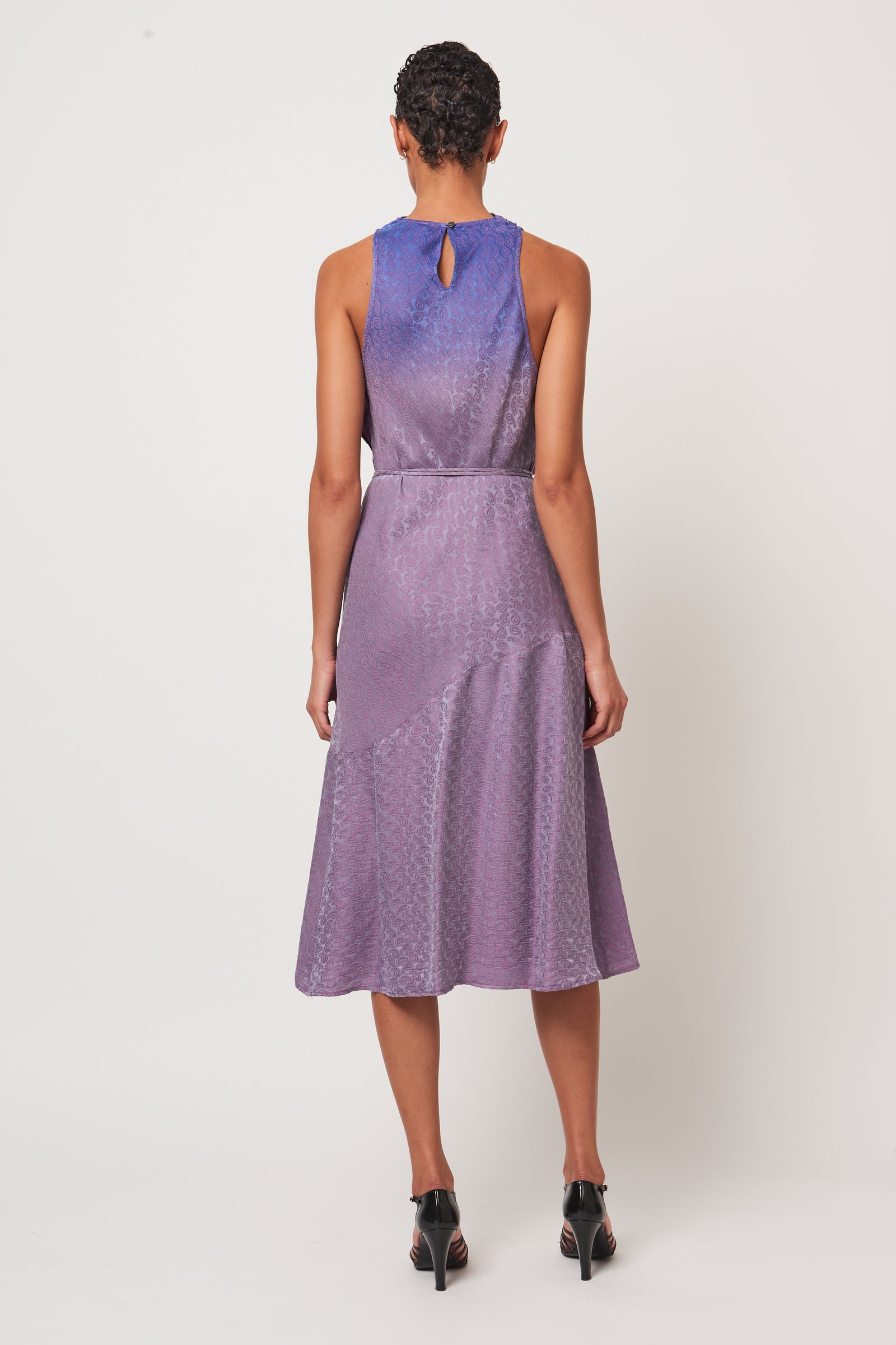 Lavender Purple Dip-Dye Helena Dress