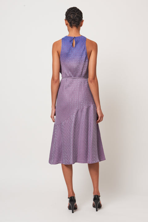 Lavender Purple Dip-Dye Helena Dress   View 3 