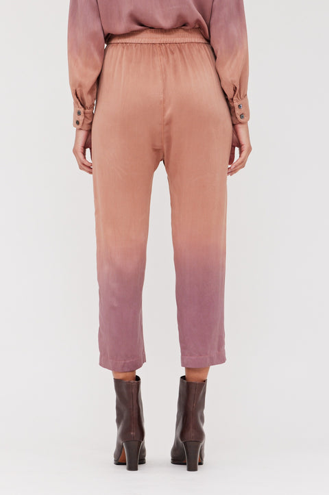 Silk Charmeuse Rosewood Honey Sunday Pant RA-PANT ARCHIVE-PRESPRING'24      View 3 