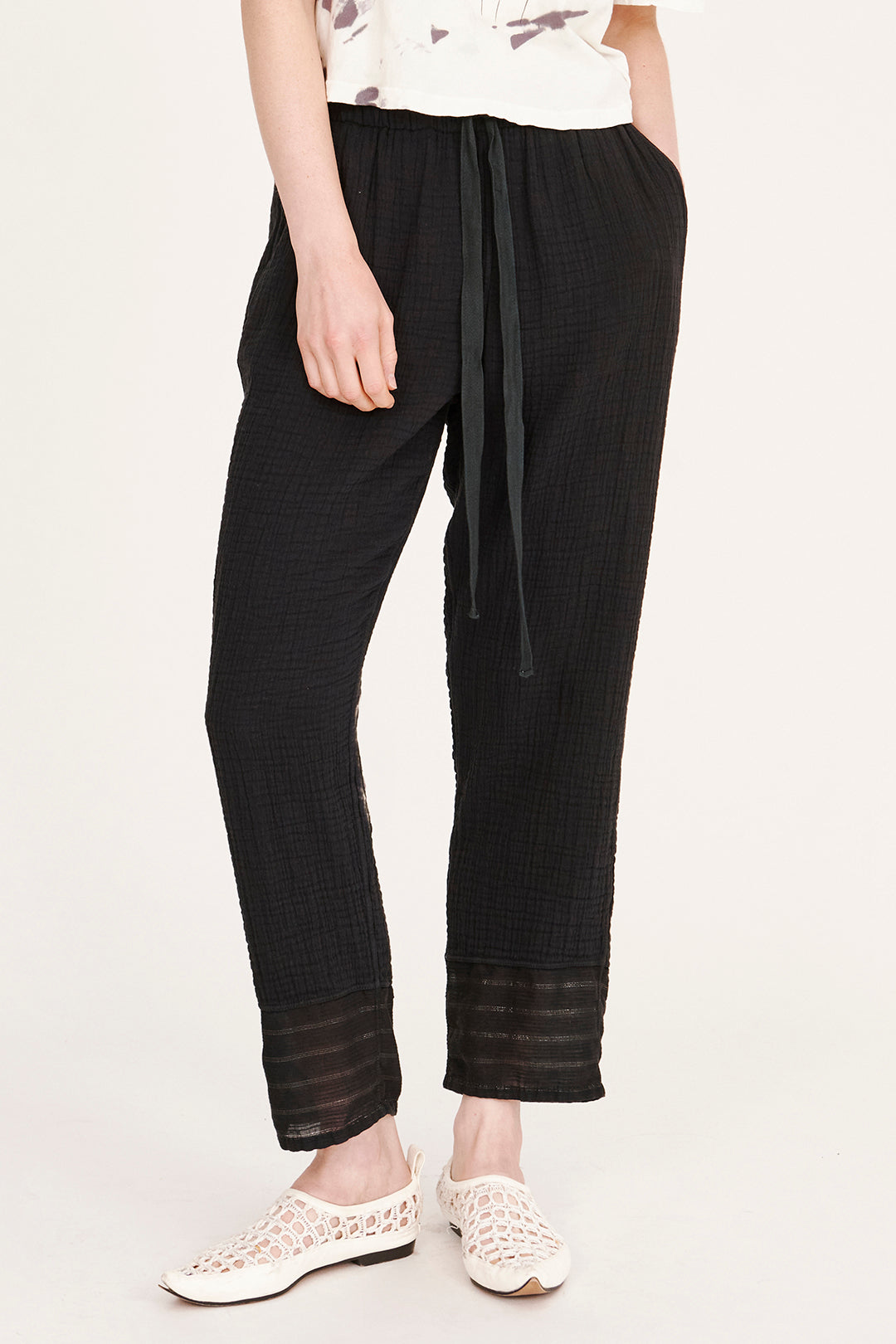 Gauze Black Overland Pant RA-PANT PREFALL'24   