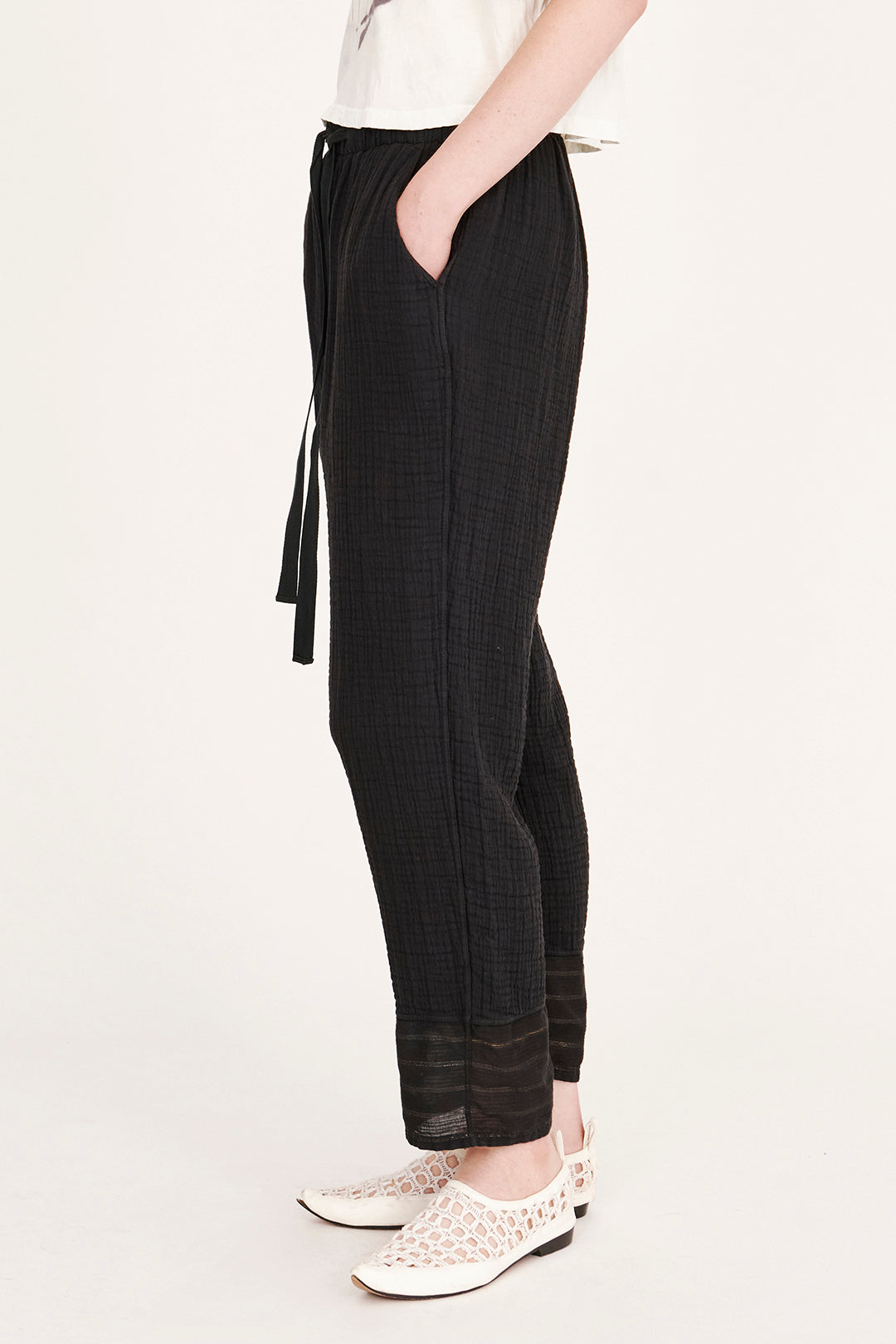 Gauze Black Overland Pant RA-PANT PREFALL'24   