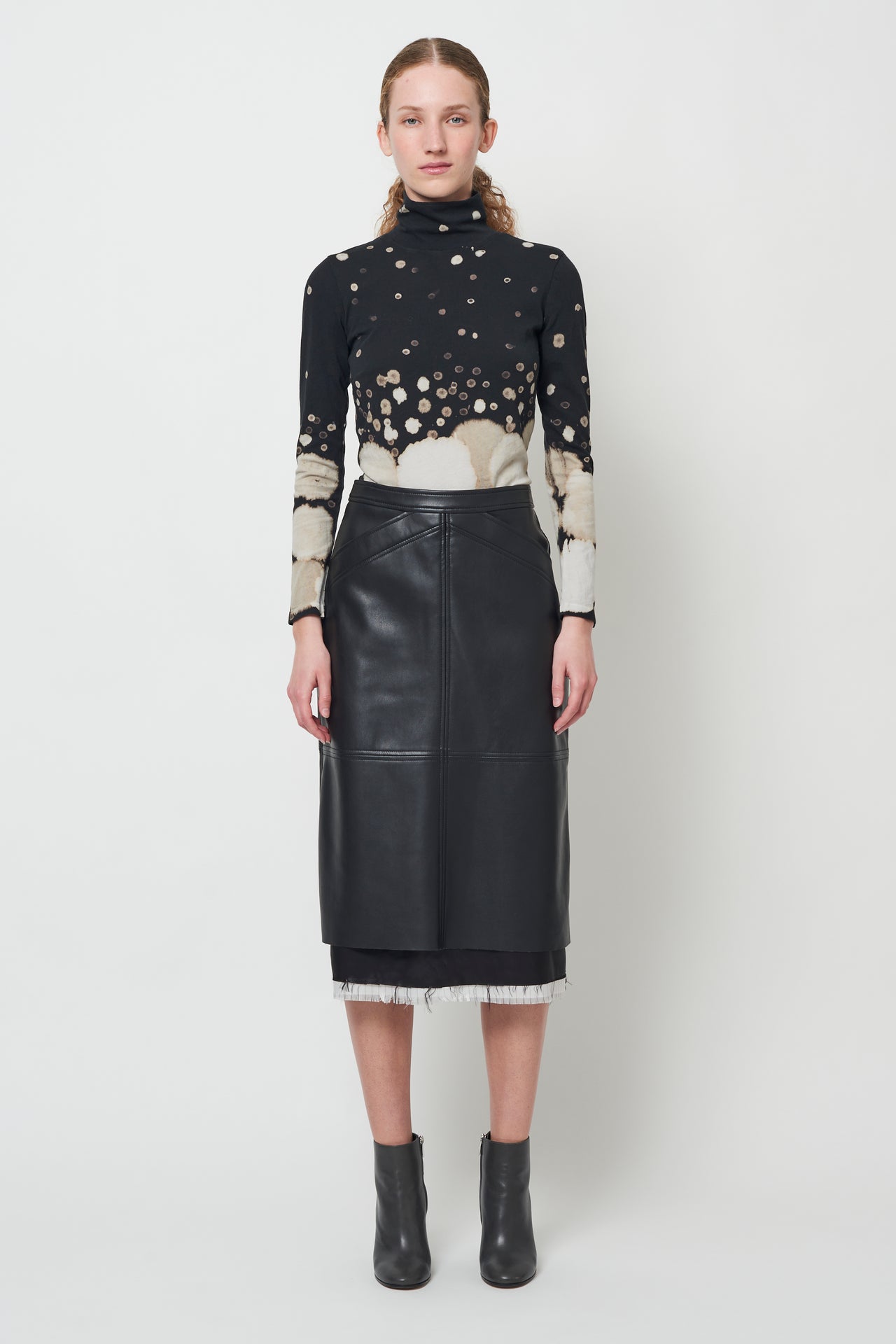 Faux Leather Black Aurora Skirt – Raquel Allegra