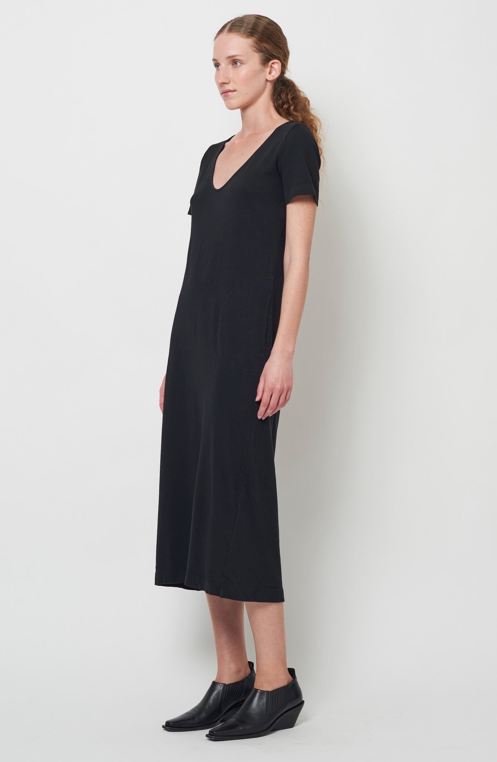 Black Fleur Dress RA-DRESS/JERSEY ARCHIVE-PREFALL'23   