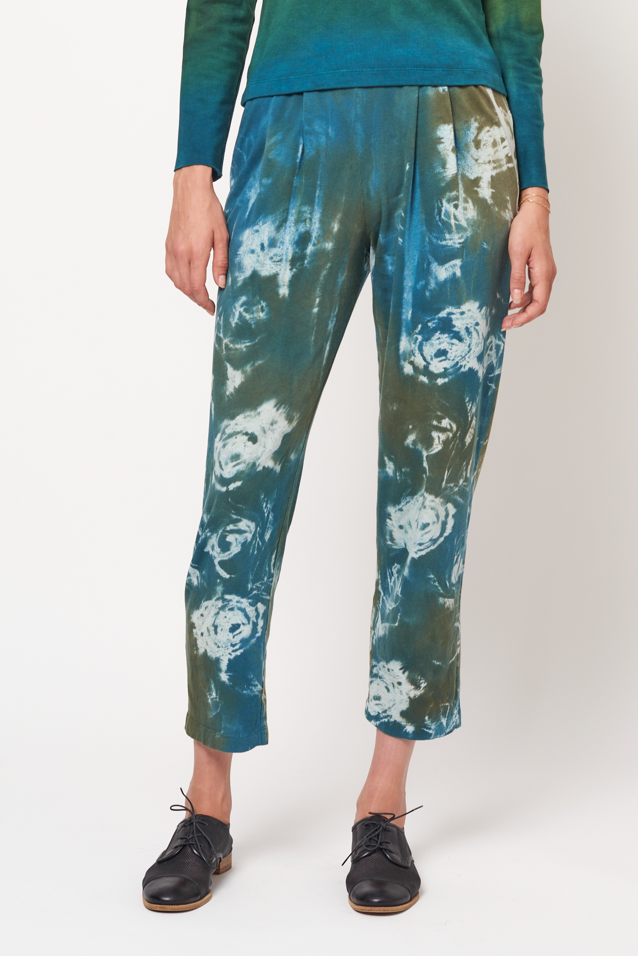 Teal Army Rose Treatment Brooke Pant RA-PANT/JERSEY ARCHIVE-FALL2'23   
