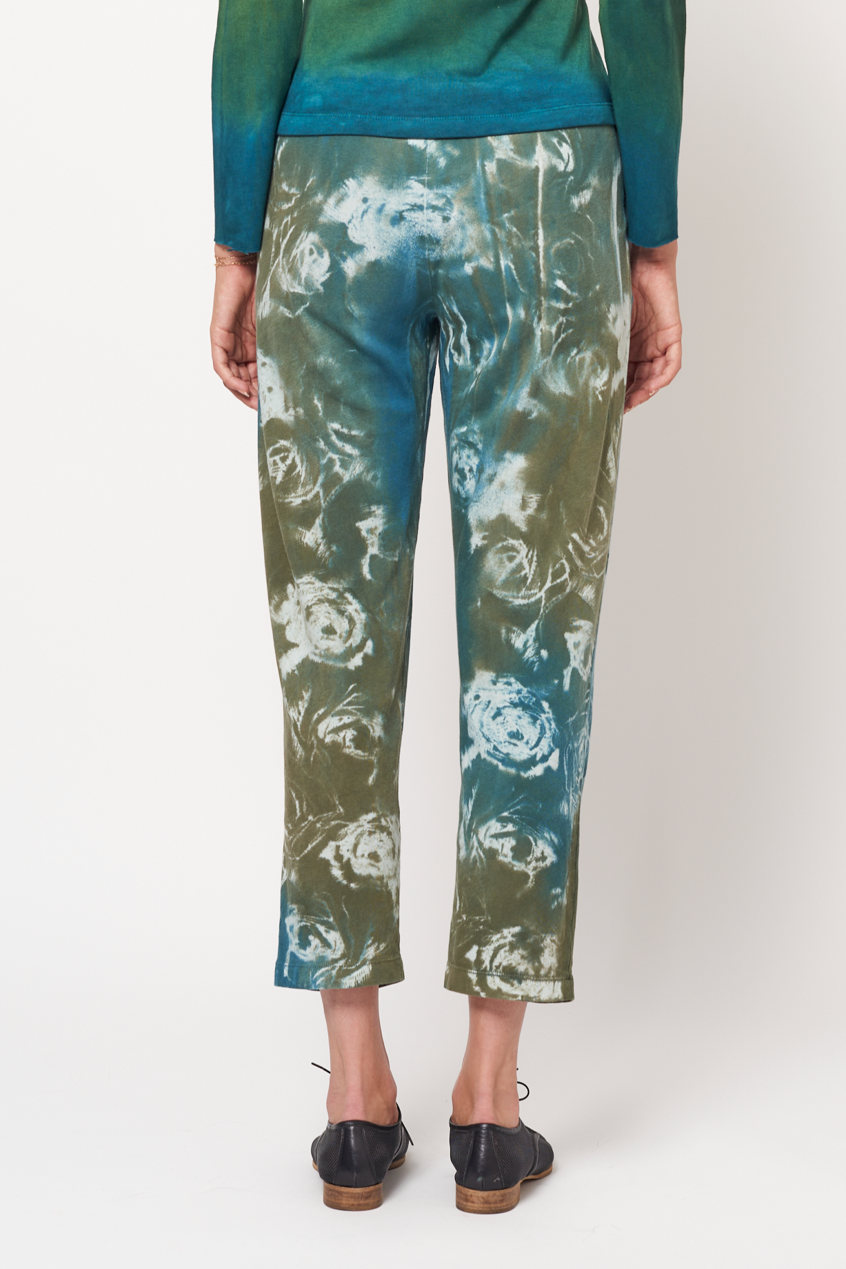Teal Army Rose Treatment Brooke Pant RA-PANT/JERSEY ARCHIVE-FALL2'23   