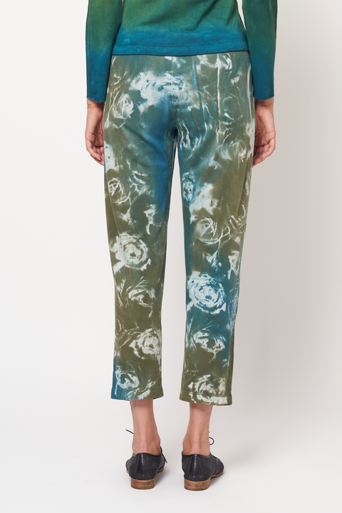 Teal Army Rose Treatment Brooke Pant RA-PANT/JERSEY ARCHIVE-FALL2'23      View 4 