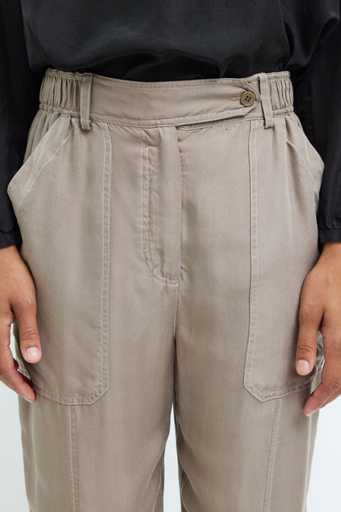 Silk Dark Taupe Torrey Pant View 4