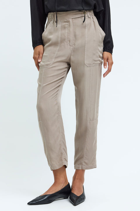 Silk Dark Taupe Torrey Pant