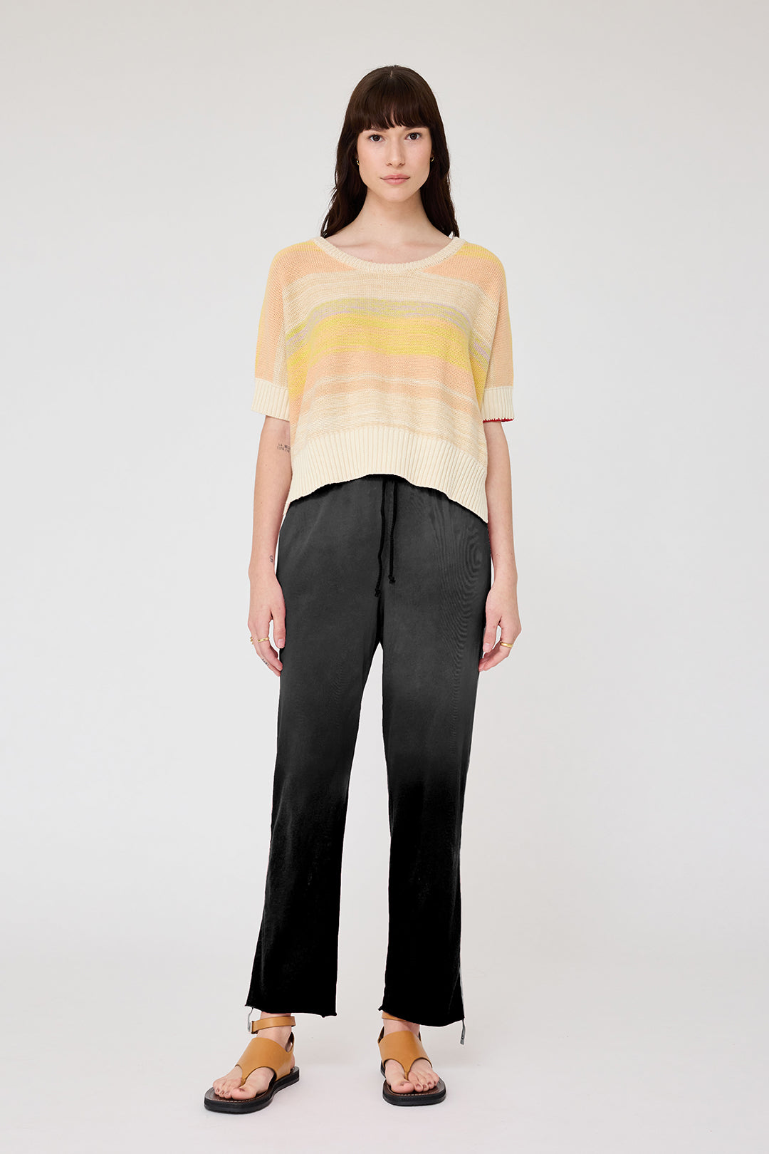 Cotton Cashmere Yellows Allesandro Sweater RA-SWEATER PREFALL'24   