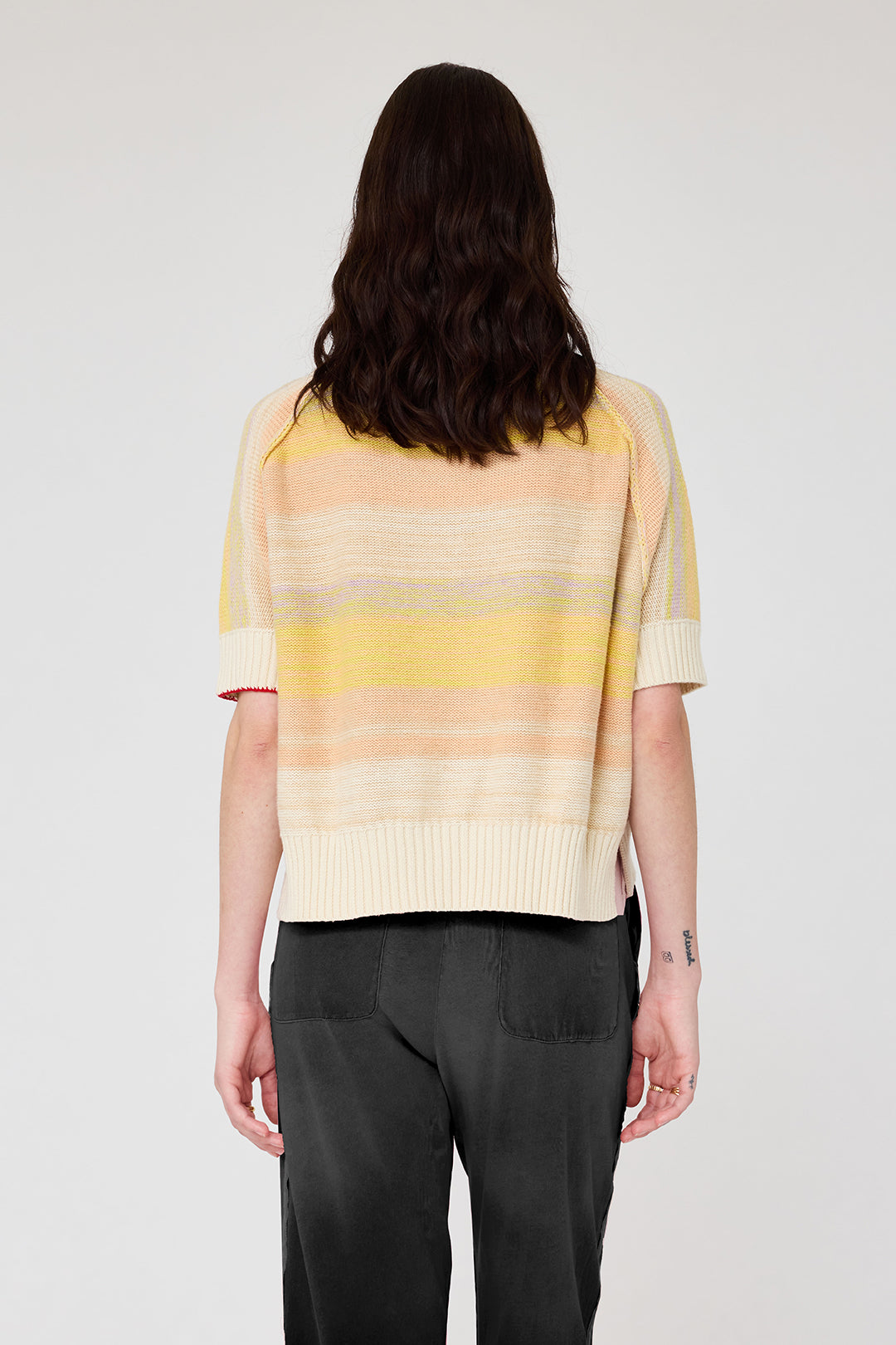 Cotton Cashmere Yellows Allesandro Sweater RA-SWEATER PREFALL'24   