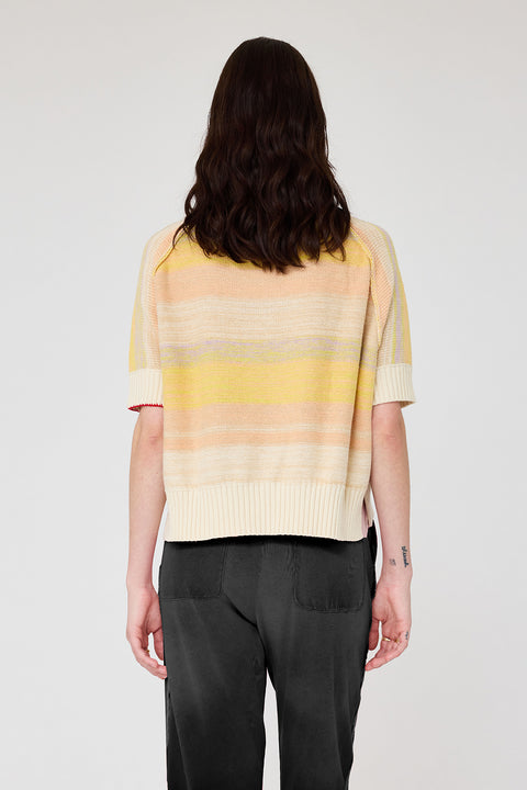 Cotton Cashmere Yellows Allesandro Sweater RA-SWEATER PREFALL'24    View 4