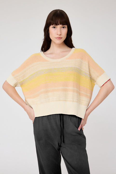 Cotton Cashmere Yellows Allesandro Sweater RA-SWEATER PREFALL'24    View 3