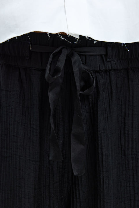 Crinkle Satin Black Broadway Pant View 4