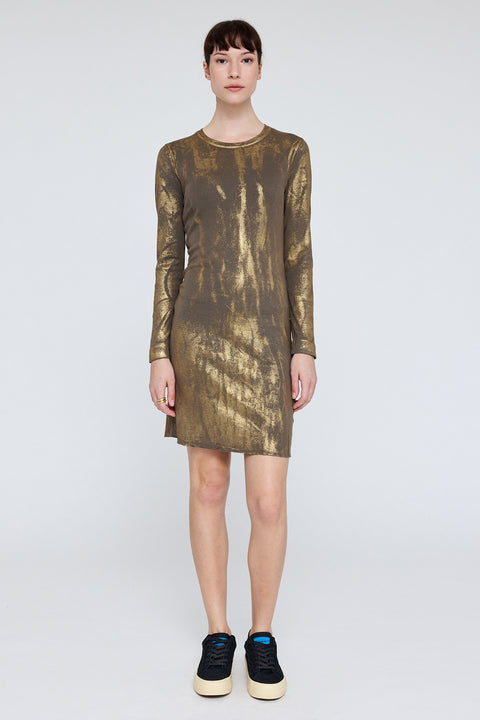 Taupe Gold Liza Dress