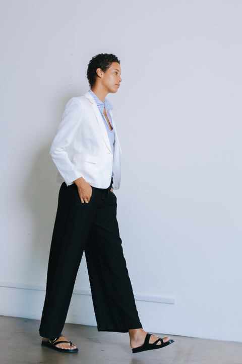 Nikki Shirt Blue Stripe Shirting