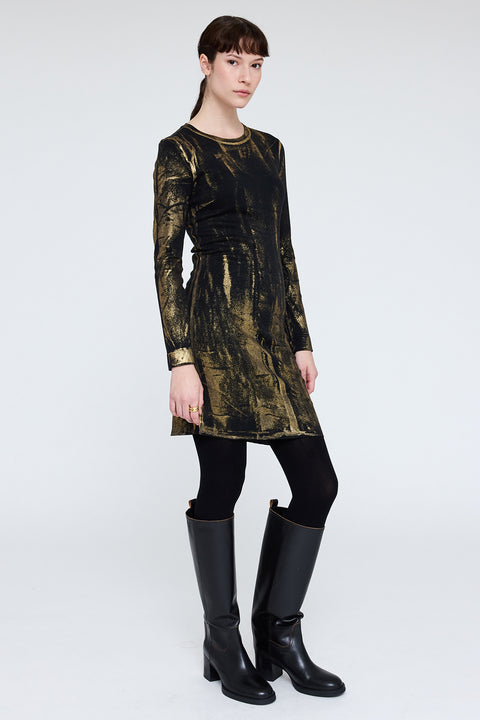 Black Gold Liza Dress