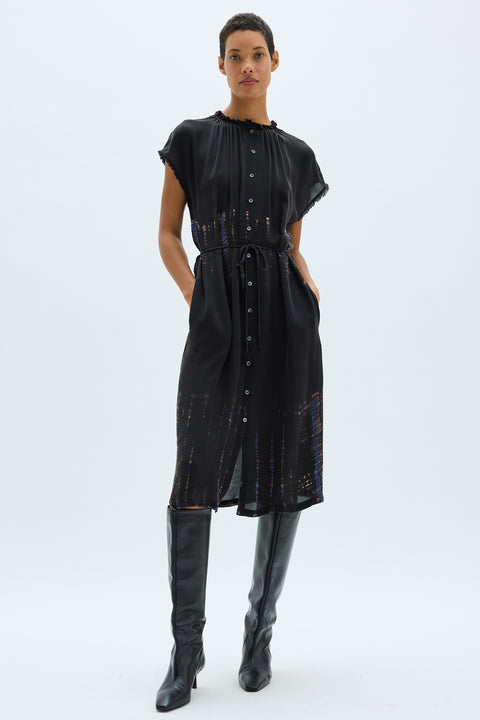 Silk Medley Black Marceline Dress