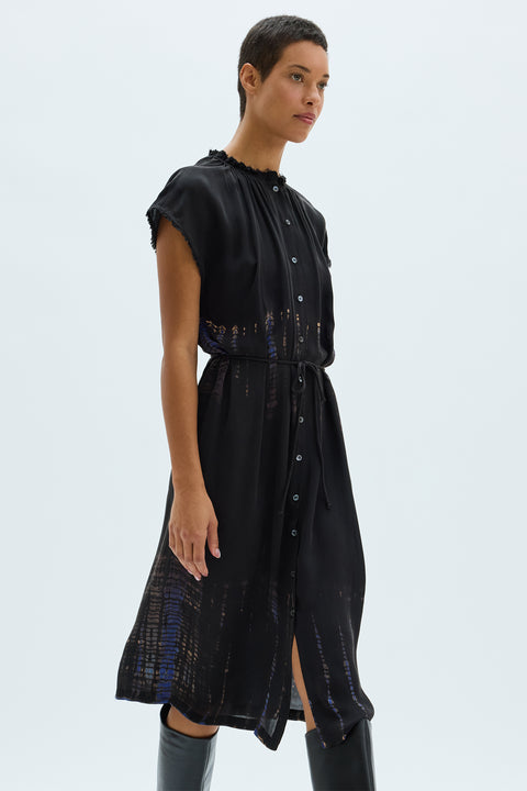 Silk Medley Black Marceline Dress