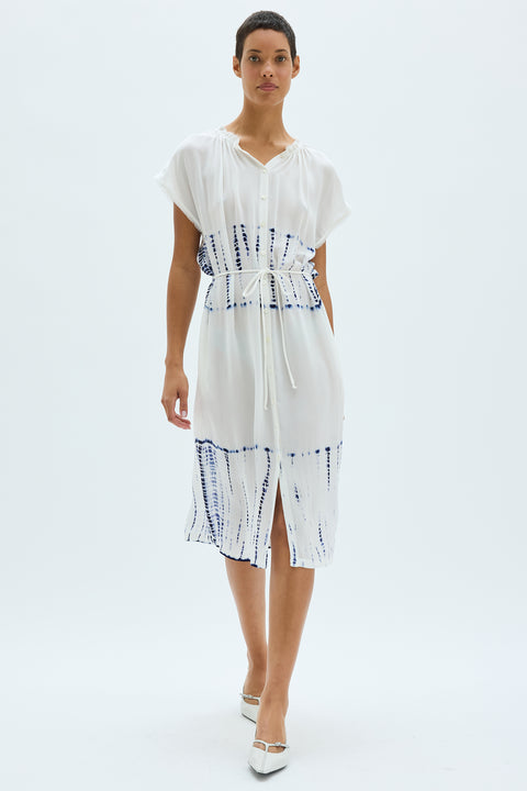 Silk Medley Washed White Marceline Dress