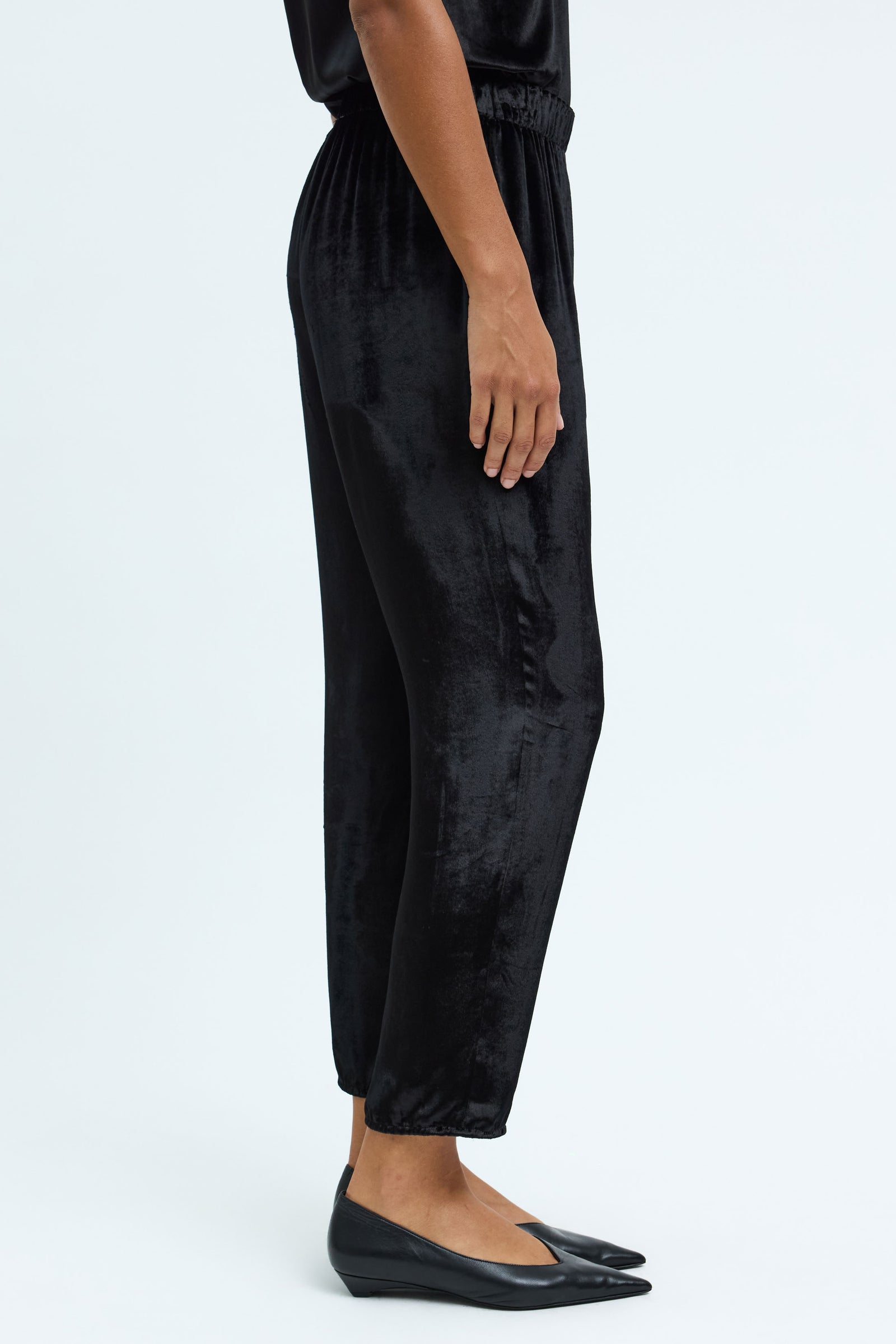 Velvet Black Fez Pant