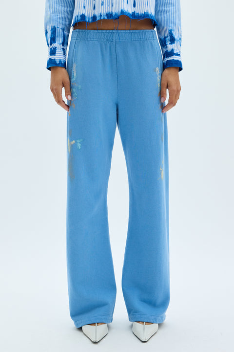 Wash Blue Vintage Fleece Spencer Pant