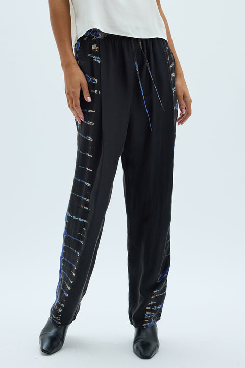 Silk Medley Black Logan Pant