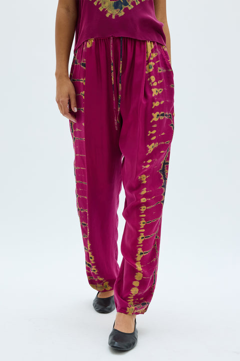 Silk Medley Fuchsia Logan Pant