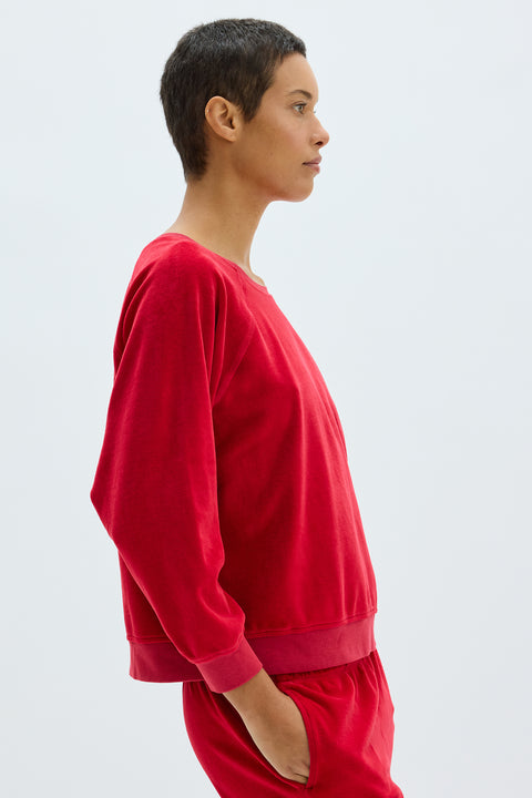 Velour Scarlet Muse Sweatshirt