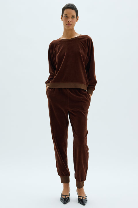 Velour Whiskey Muse Jogger