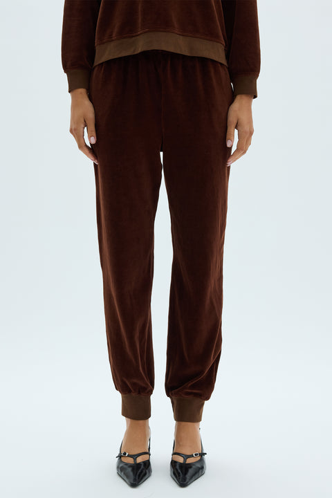 Velour Whiskey Muse Jogger