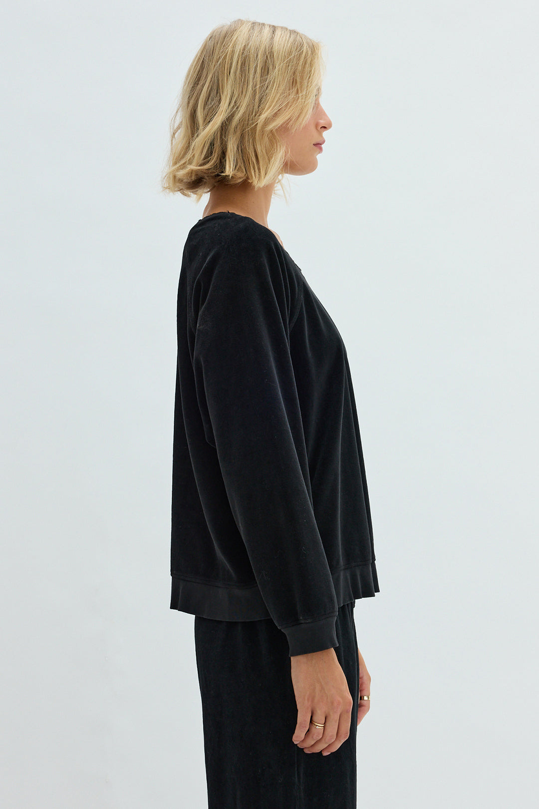 Velour Black Muse Sweatshirt