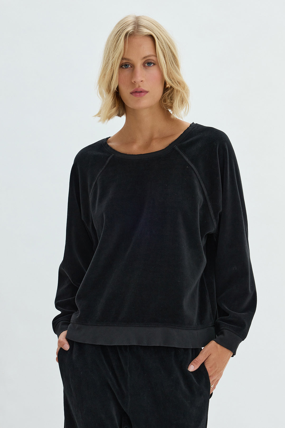 Velour Black Muse Sweatshirt