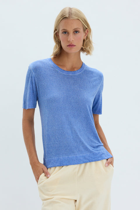 Dusty Blue Boxy Tee View 2