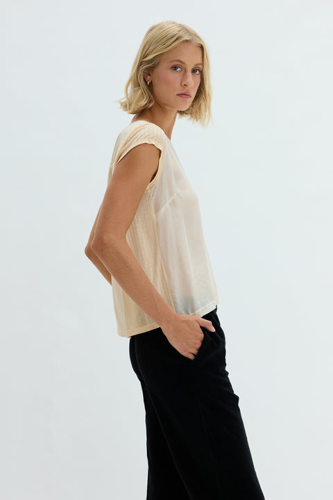 Cream Darcey Tee