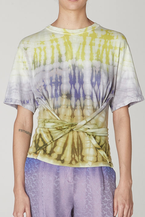 Moss/Lavender Tr Corset T-Shirt Close-Up   View 2 