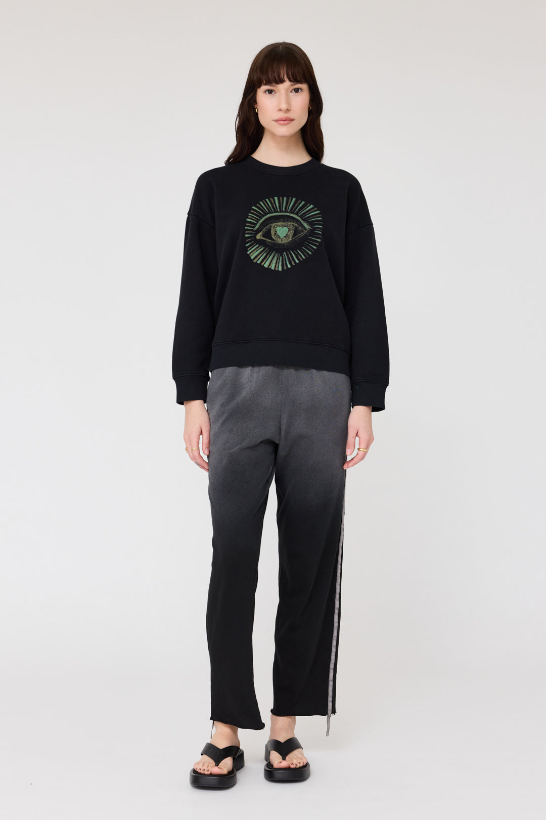 Black Yves Sweatshirt RA-TOP PREFALL'24   